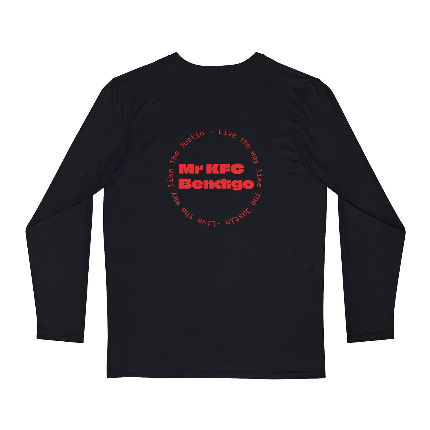 Mr KFC Bendigo Long Sleeve Shirt – Retro Red Logo Tee for Locals & Fans