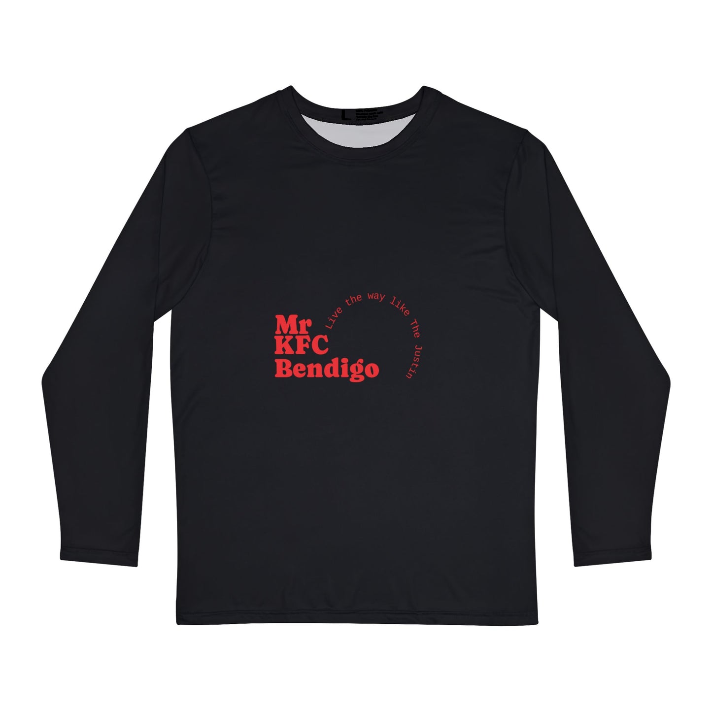 Mr KFC Bendigo Long Sleeve Shirt – Retro Red Logo Tee for Locals & Fans